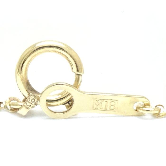 ダイヤモンド クロス ネックレス ダイヤモンド0.30ct K18YG イエローゴールドxPt900プラチナ /75880【中古】