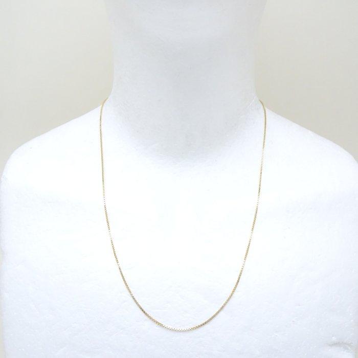 【美品】ネックレス チェーン ベネチアン K18 18金 ベネチアン チェーン ネックレス 51cm K18YG イエローゴールド/75958