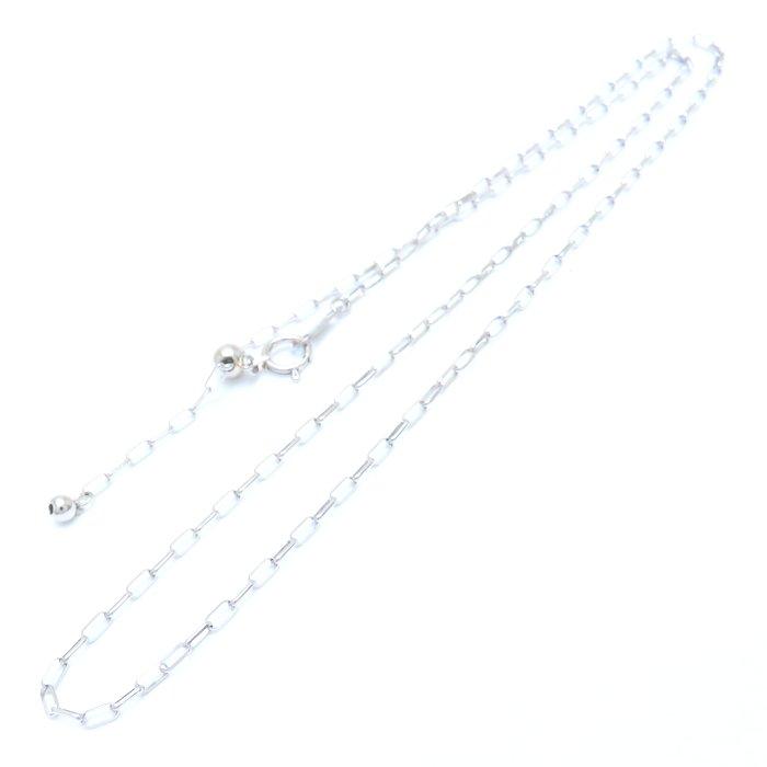 チェーン ネックレス 45.5cm 2.7グラム Pt850プラチナ/76123【中古