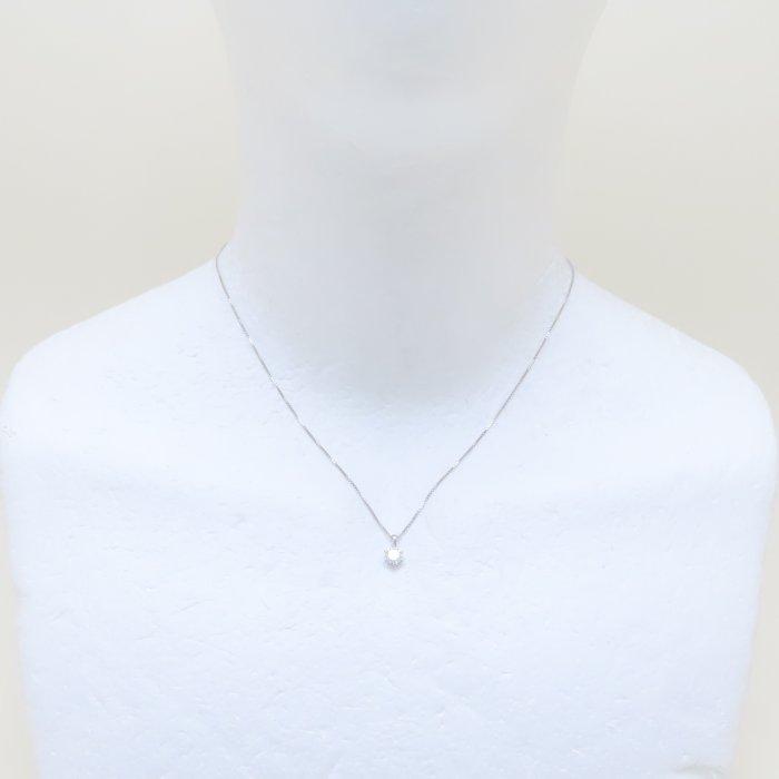 ダイヤモンド ネックレス 一粒ダイヤモンド0.40ct ベネチアンチェーン 