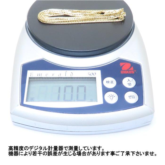 喜平ネックレス K18YG イエローゴールド メンズ 6面 ダブル 51cm 10.0g
