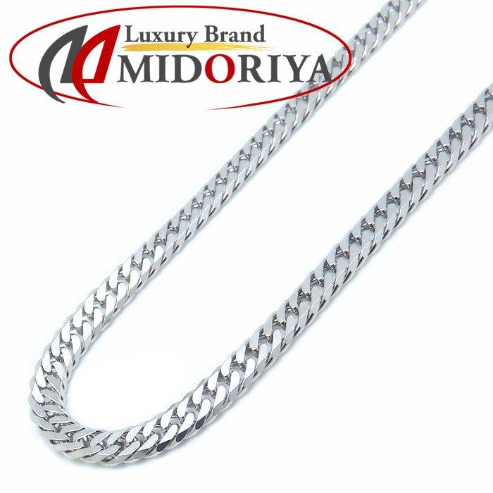 喜平ネックレス Pt850プラチナ メンズ 6面 ダブル 50cm 11.2g/76316