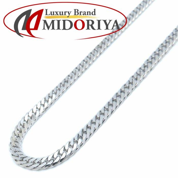 喜平ネックレス Pt850プラチナ メンズ 6面 ダブル 50cm 11.1g/76317