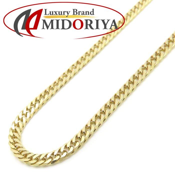 喜平ネックレス K18YG イエローゴールド レディース 6面 ダブル 45cm