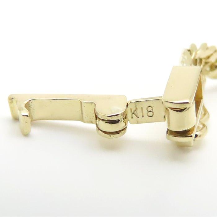 喜平ネックレス K18YG イエローゴールド レディース 6面 ダブル 45cm