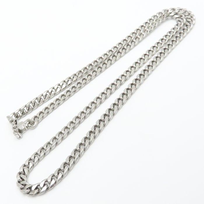 喜平ネックレス Pt850プラチナ メンズ 8面 シングル 50cm 50.4g/76407