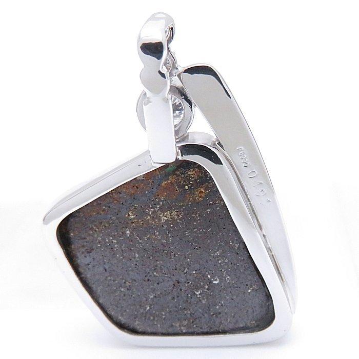 ペンダントトップ ボルダーオパール ダイヤモンド0.484ct Pt900 
