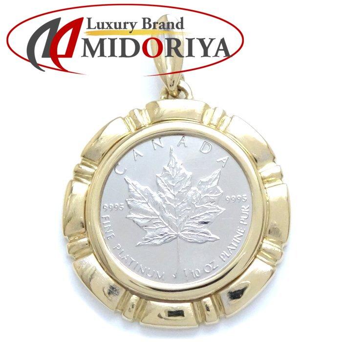 コイン メープルリーフ エリザベス ペンダント トップ ルビー ダイヤ