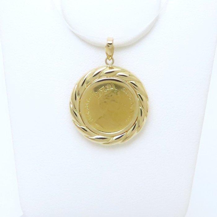 K24 1/25oz マン島 キャット コイントップ エリザベス K24YG イエロー