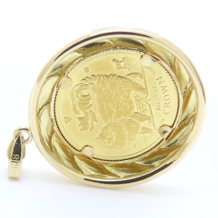 K24 1/25oz マン島 キャット コイントップ エリザベス K24YG イエロー