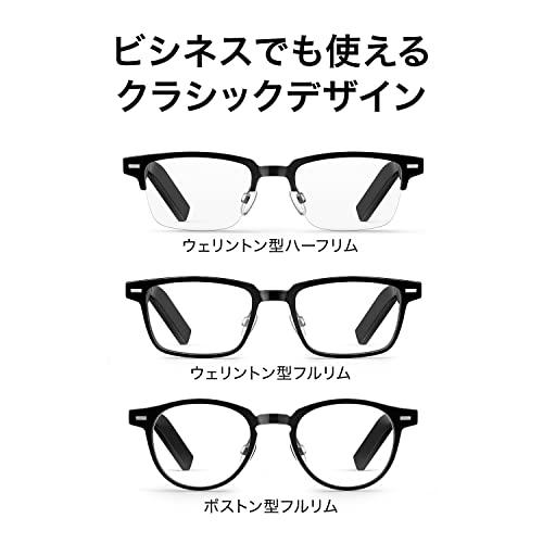 HUAWEI Eyewear ウェリントン型ハーフリム Bluetoothワイヤレス 