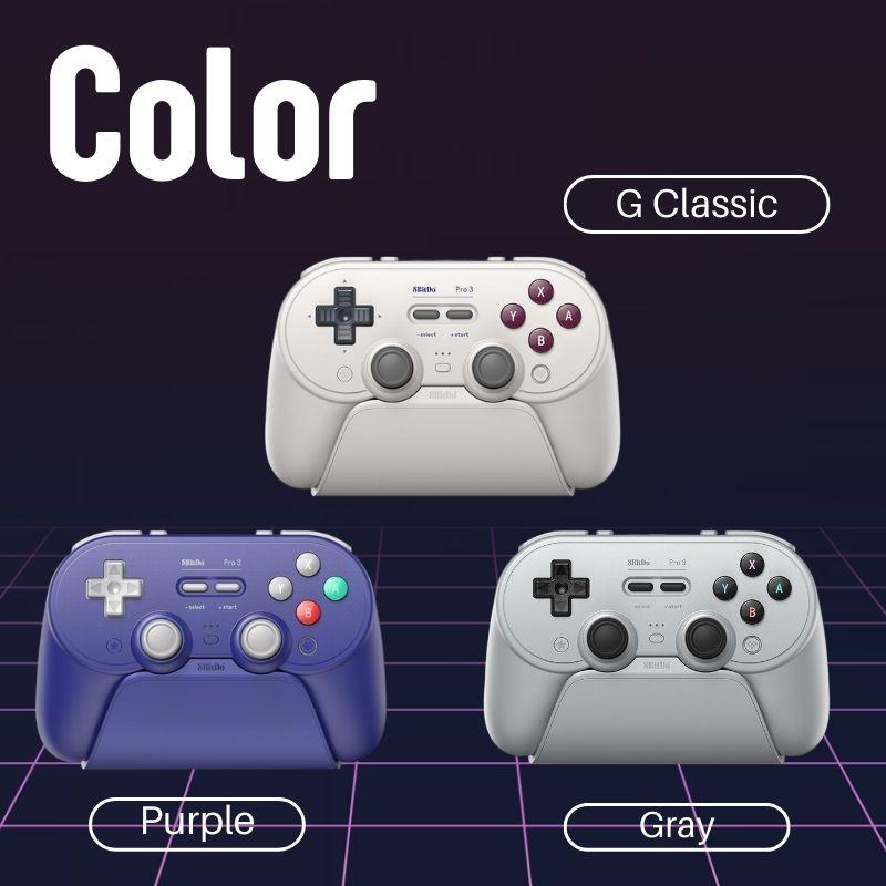 8BitDo Pro 3 Bluetooth ゲームパッド グレー 8Bitdo Pro 3 Bluetooth Gamepad Gray - us.MaxGaming.com