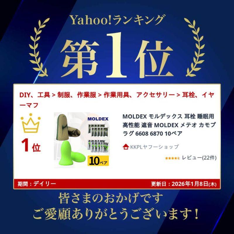 Moldex（モルデックス） 耳栓 睡眠用 高性能 遮音 メテオ カモプラグ