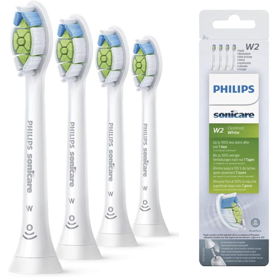 フィリップス ソニッケアー ホワイトプラス ステイン除去 ダイヤモンドクリーン 4本セット HX6064 Philips Sonicare ドイツ製 交換 歯ブラシ ブラシヘッド｜phatee｜02