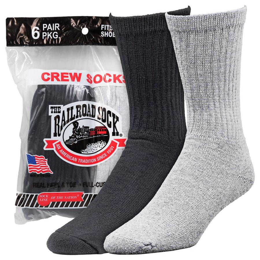 Railroad Sock（レイルロードソック） クルー ソックス 6足 セット