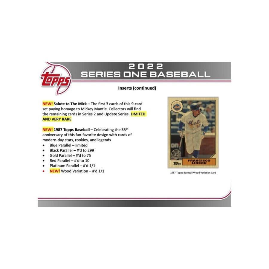 【並行輸入品】 MLB 2022 Topps トップス シリーズ1 Topps トップス シリーズ1 2022 ベースボール メジャーリーグ