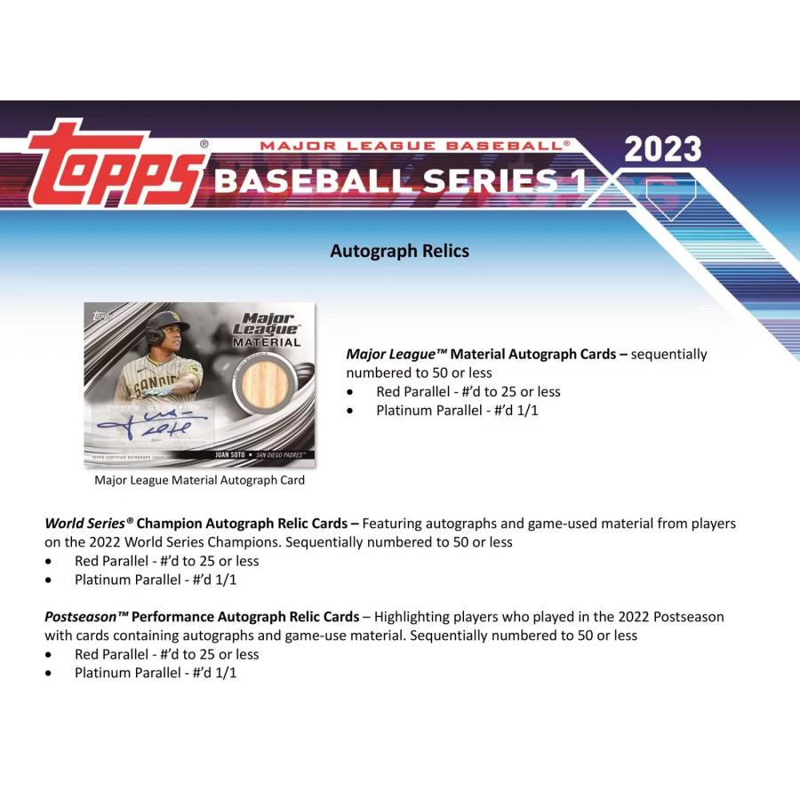 トップス 2023 シリーズ1 ベースボール メジャーリーグ カード