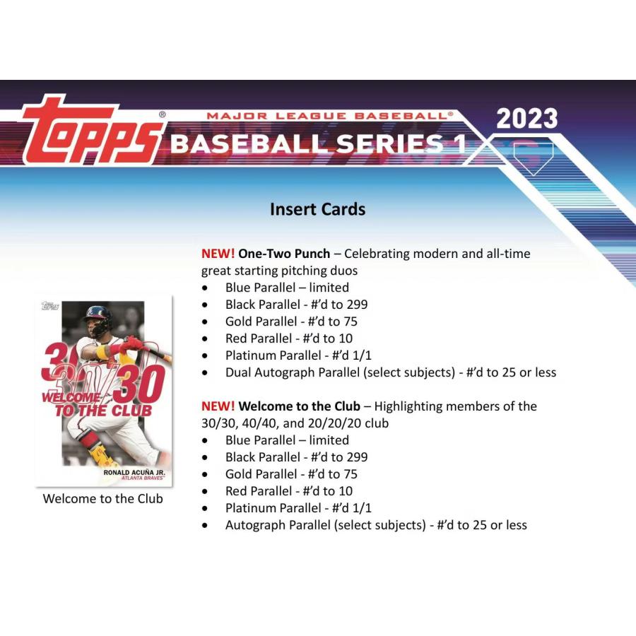 2023 トップス シリーズ1 ベースボール カード ブラスターボックス MLB
