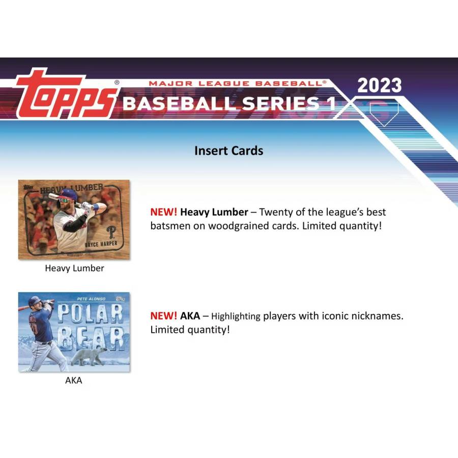 トップス 2023 シリーズ1 ベースボール ハンガーボックス メジャーリーグ 野球 カード MLB Topps Series 1 Baseball Card Hanger Box｜phatee｜08