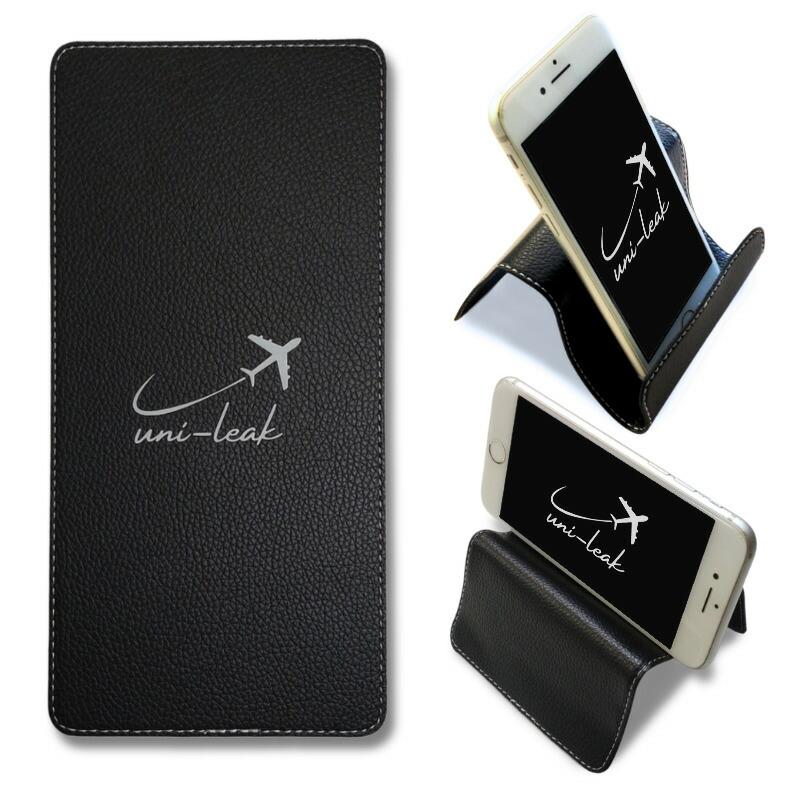 uni-leak 自由自在な スマホ タブレット スタンド ホルダー PUレザー