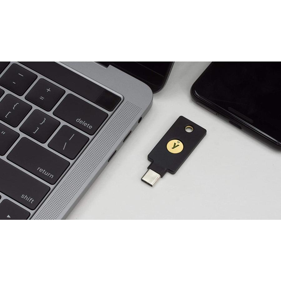 Yubico セキュリティキー YubiKey 5C NFC USB-C ユビキー FIDO2 WebAuthn U2F 2段階認証 高耐久性 耐衝撃性 防水 【輸入品】｜phatee｜02