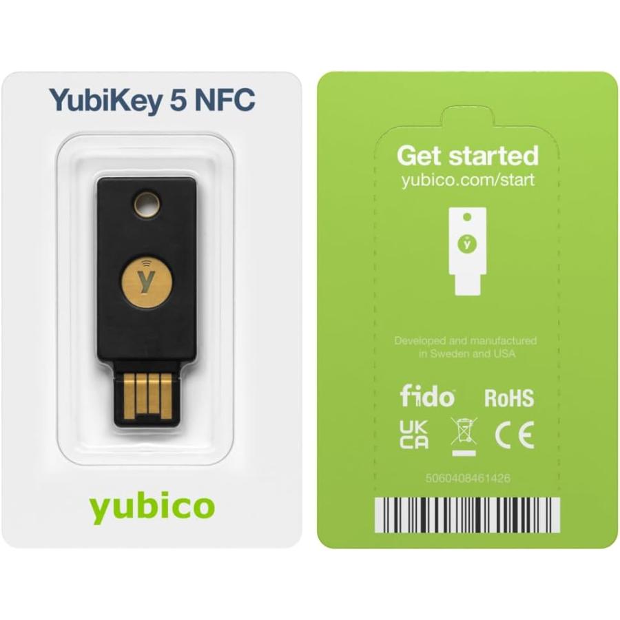 Yubico ユビキー セキュリティキー Y-237 YubiKey 5 NFC ログイン U2F FIDO2 USB-A 2ファクター認証 いたずら防止 2段階認証 高耐久性 耐衝撃性 防水 輸入品｜phatee｜08