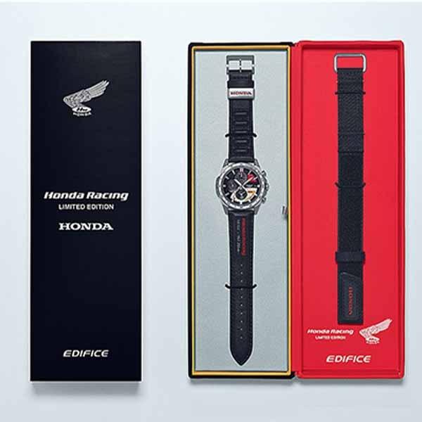 カシオ EDIFICE（エディフィス）　 Honda Racing Limited Edition ソーラー 電波 メンズ 腕時計 EQW-A2000HR-1AJR｜phaze-one｜04
