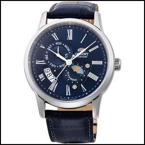 超美品 SUN＆MOON  クラシック  オリエント  RN-AK0004L  腕時計 メンズ  時計 手巻き付き 自動巻き 腕時計