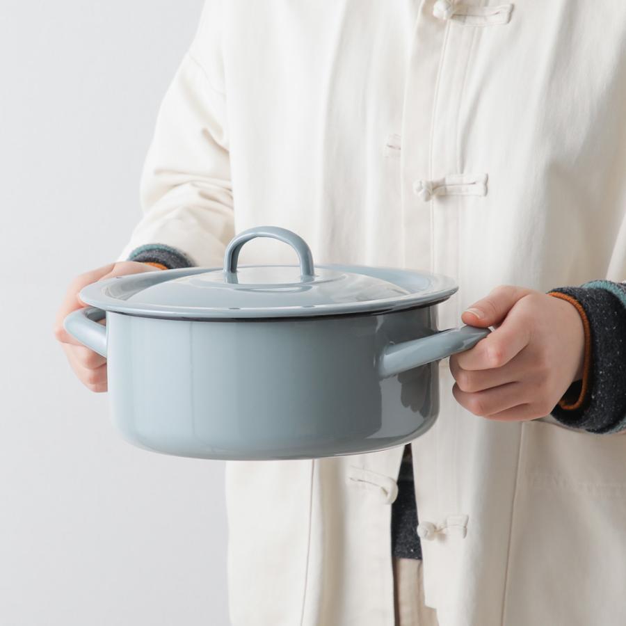 両手 鋳物 ホーロー鍋　20cm □在庫限り・入荷なし□La CUISINE ラ・キュイジィーヌ 両手鍋