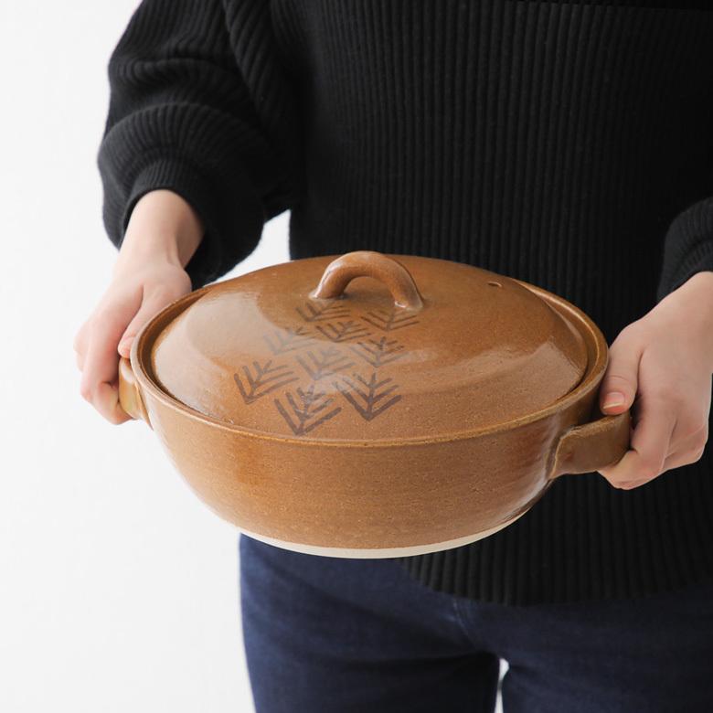 萬古焼　土鍋 マルヨシ陶器 土鍋 7号 直火専用 REIWA 萬古焼 日本製 （ ガス火専用