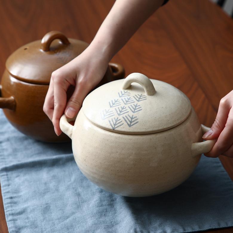 どんぐり炊飯土鍋 3合 Matsukasa 萬古焼 日本製 ごはん釜 : フライパン