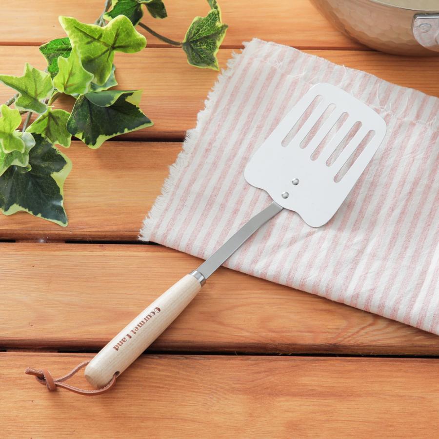 グルメランド 子供用木柄のミニステンレスターナー キッズ用 キッチンツール Ok キッチン雑貨shopガンバレ奥さん 通販 Yahoo ショッピング