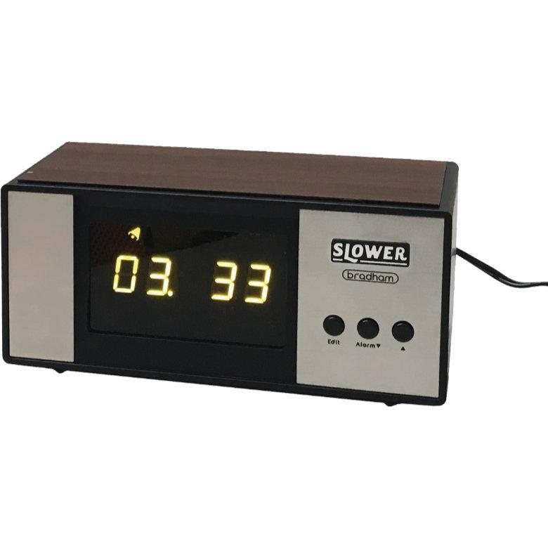 スロウワー SLOWER 置き時計 ブラハム LEDタイプ SLW128 DESK CLOCK