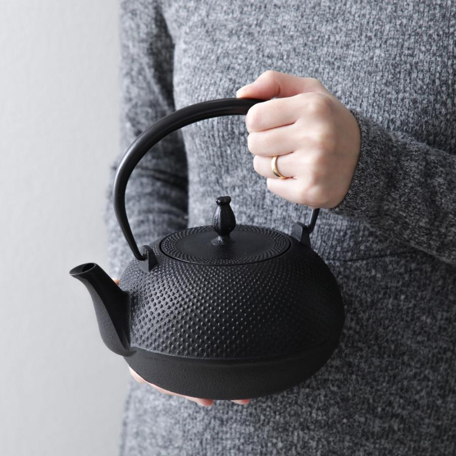 日本南部鉄器 南部鉄器 鉄瓶 | 瓢 ひさご 1.2L | 黒 | 及富