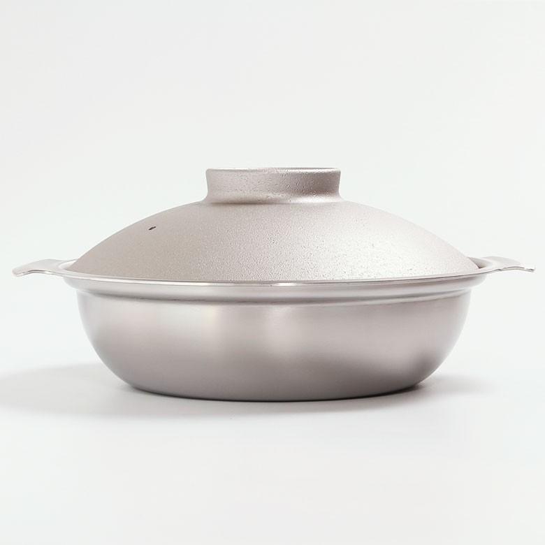 IH DONABE ドナベ 27cm 土鍋風ステンレス鍋 Pressence 4?5人用