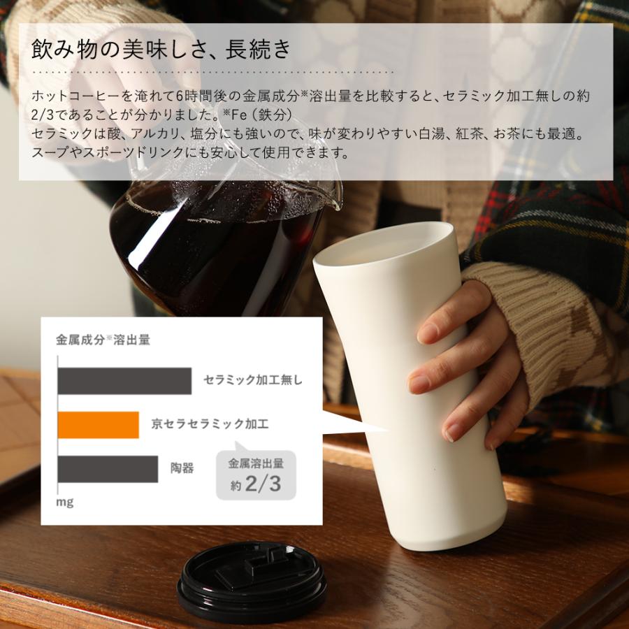 セラブリッド 京セラ CERAMUG 350ml タンブラー 蓋付きタイプ 保温 