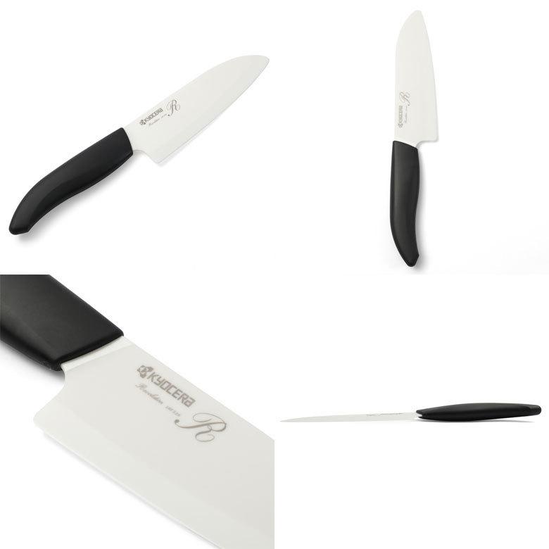 京セラ】 セラミック包丁 + 電動ダイヤモンドシャープナー 4点セット