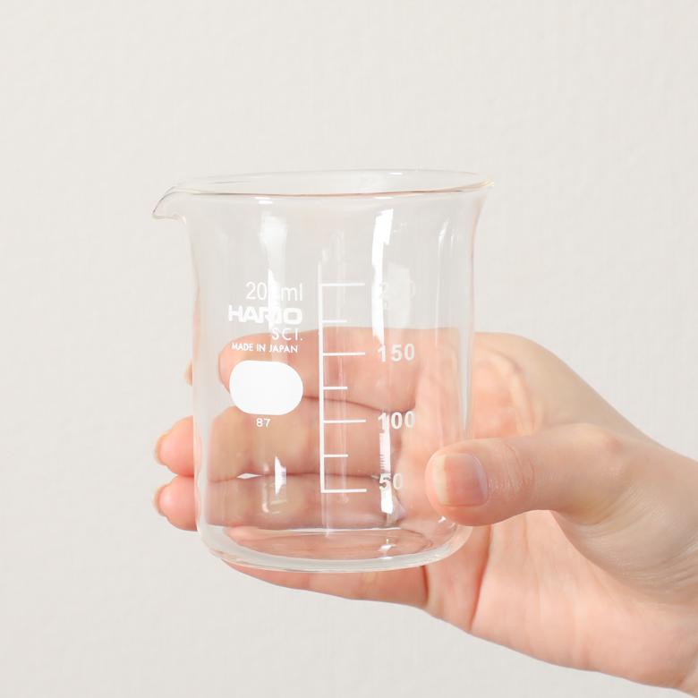 HARIO ビーカー メジャーカップ 200ml 理化学 B-200-H32 日本製 ハリオ