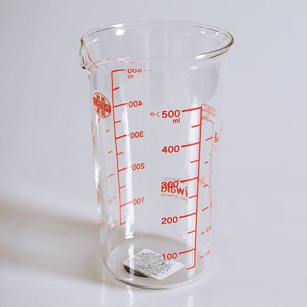 計量カップ ガラス 耐熱 メジャーカップ 500ml イワキ KBTMC500