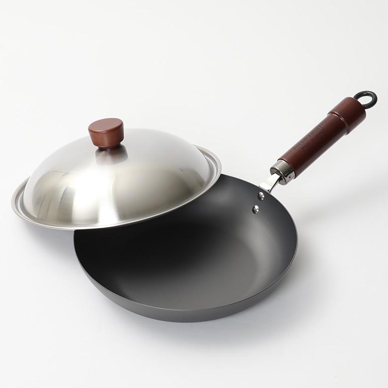 RIVER LIGHT（リバーライト） 鉄のフライパン 28cm 蓋付きセット PZ001