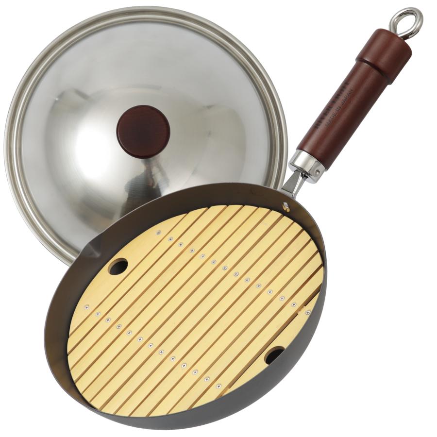 リバーライト 極JAPAN 蒸し鍋（右口）セット 炒め鍋 26cm 3年保証