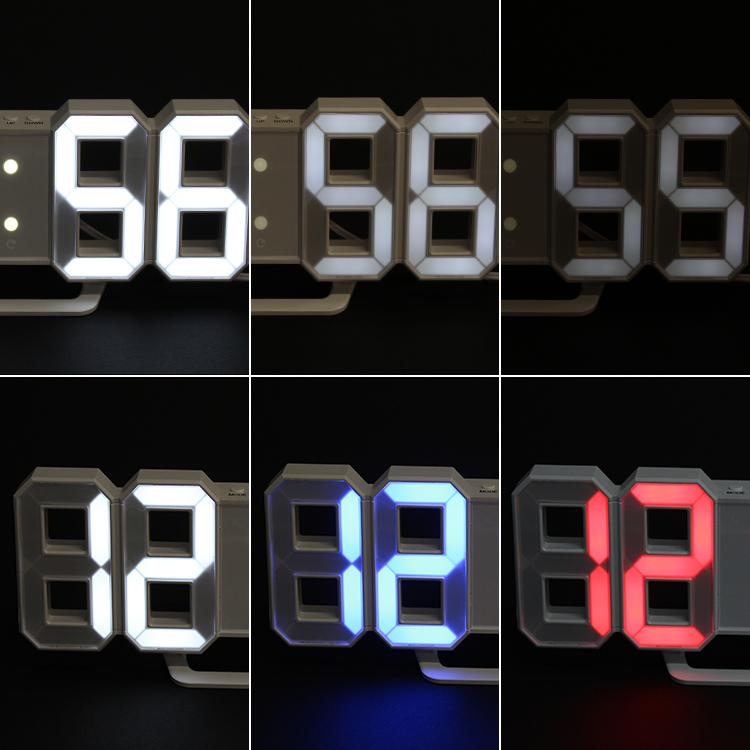 デジタル時計 TriClock トリクロック 暗闇に数字が浮かぶ! 寝室に最適