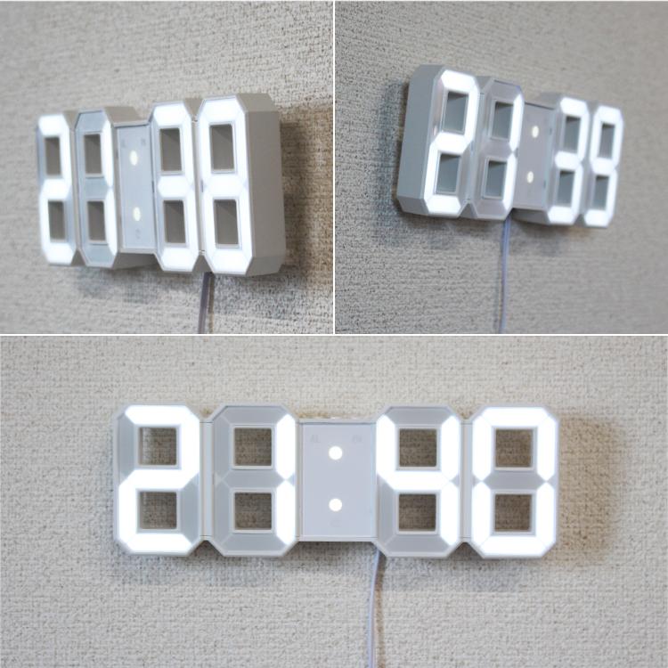 トリクロック デジタル時計 TriClock トリクロック 暗闇に数字が浮かぶ! 寝室に最適