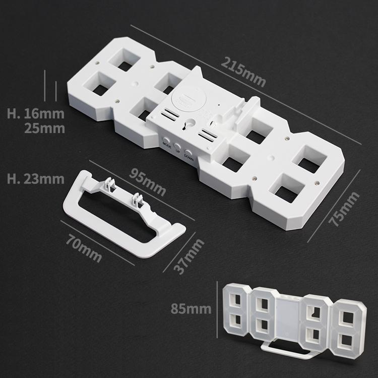 デジタル時計 TriClock トリクロック 暗闇に数字が浮かぶ! 寝室に最適