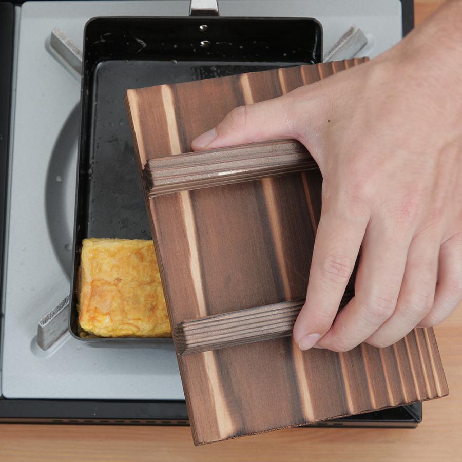 たまご焼き器用 焼杉 木蓋 角型 小 18.5cm×14.5cm 単品 卵焼き器 たまご焼き器用 焼杉 木蓋 角型 小 18.5cm×14.5cm 単品 卵焼き器