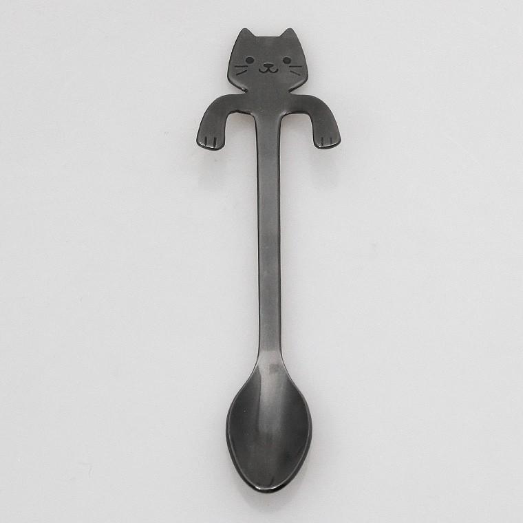 ふちかけCATコーヒースプーン ねこマドラー : フライパン専門店