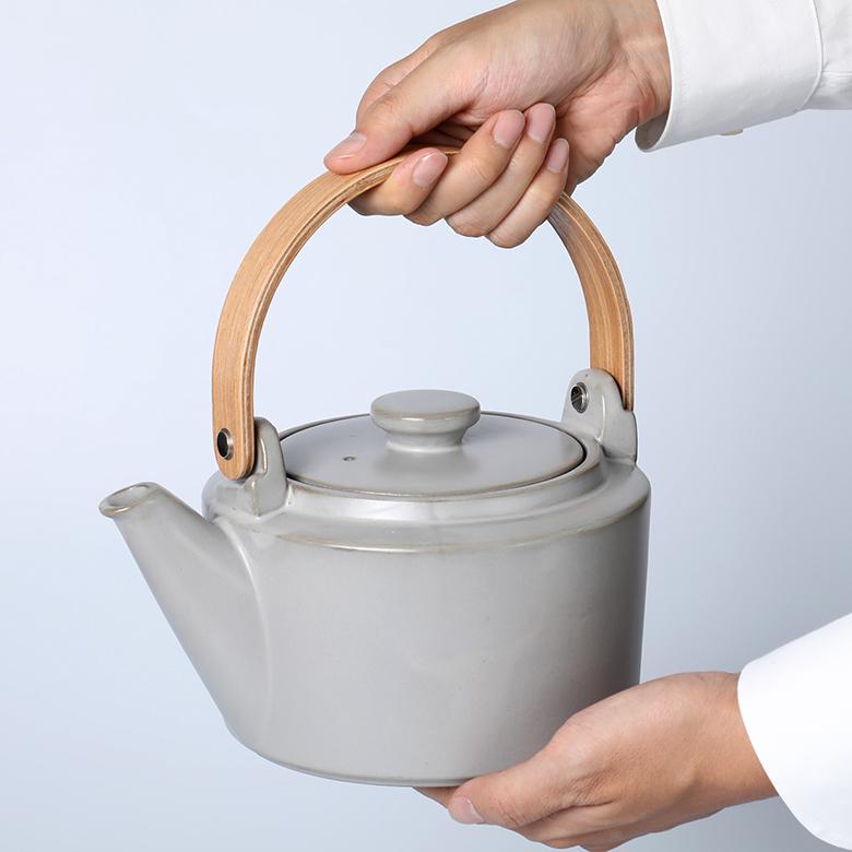 LOLO（ロロ） 直火土瓶 大 1200ml SALIU 日本製 天然木柄 LOLO JAPAN