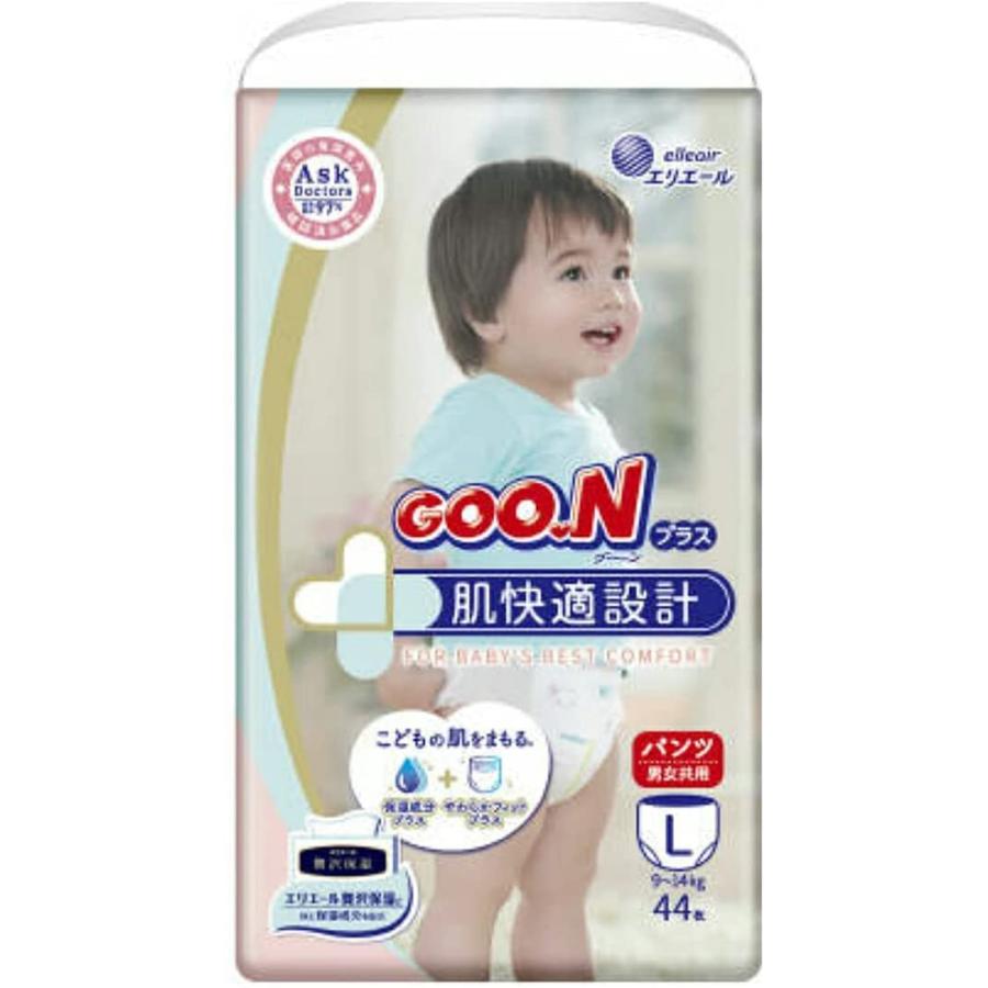 ▲[パンツ]グーンプラス 肌快適設計 Lサイズ 48枚×4パック　合計4袋 グーンプラス肌快適設計パンツL 44枚 : フィロソフィー - 通販