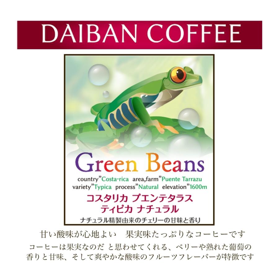 コーヒー生豆 1Kg コスタリカ プエンテタラス ティピカ ナチュラル