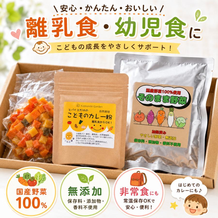 離乳食 幼児食 カレーキット 国産野菜 1歳ごろから そのまま食べられる 非常食 無添加 甘口 アレルギー対応 |  | 07